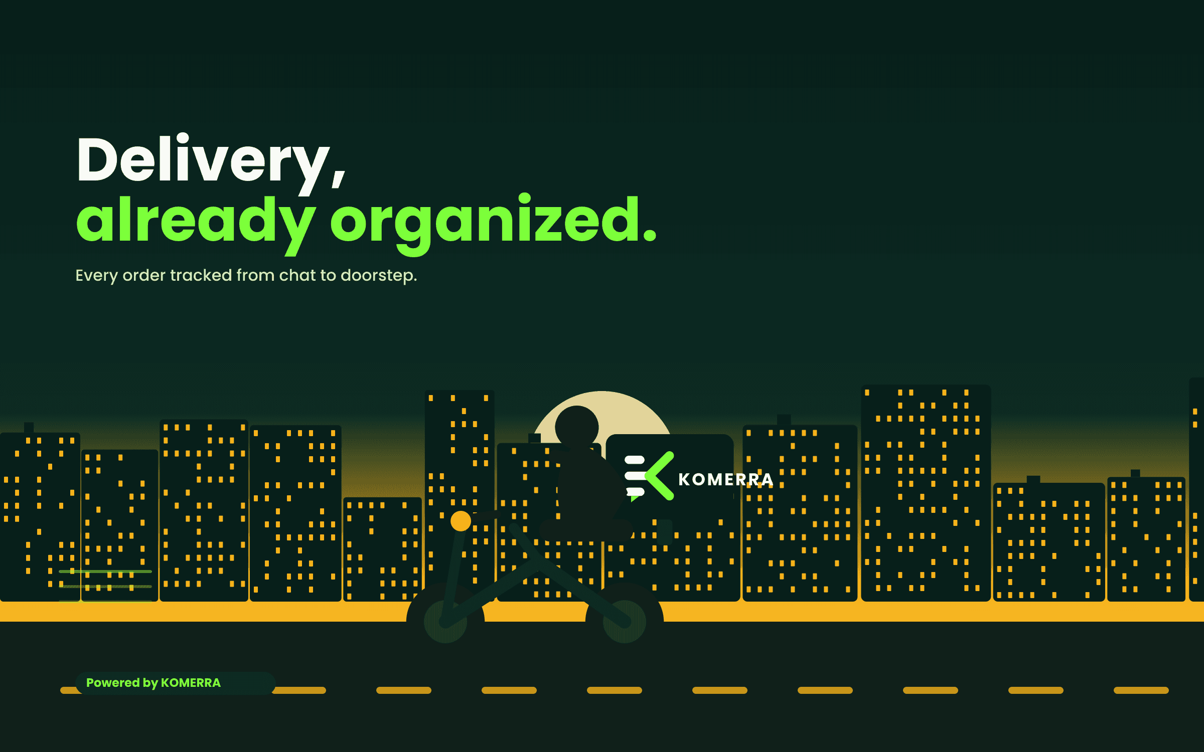 KOMERRA delivery campaign inspired by movement through Lagos